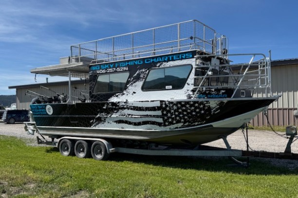 a truck that is sitting in the grass